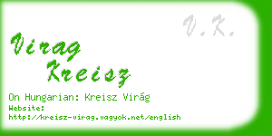 virag kreisz business card